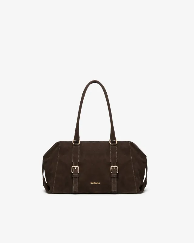 NeroGiardini geanta bowler dama piele intoarsa