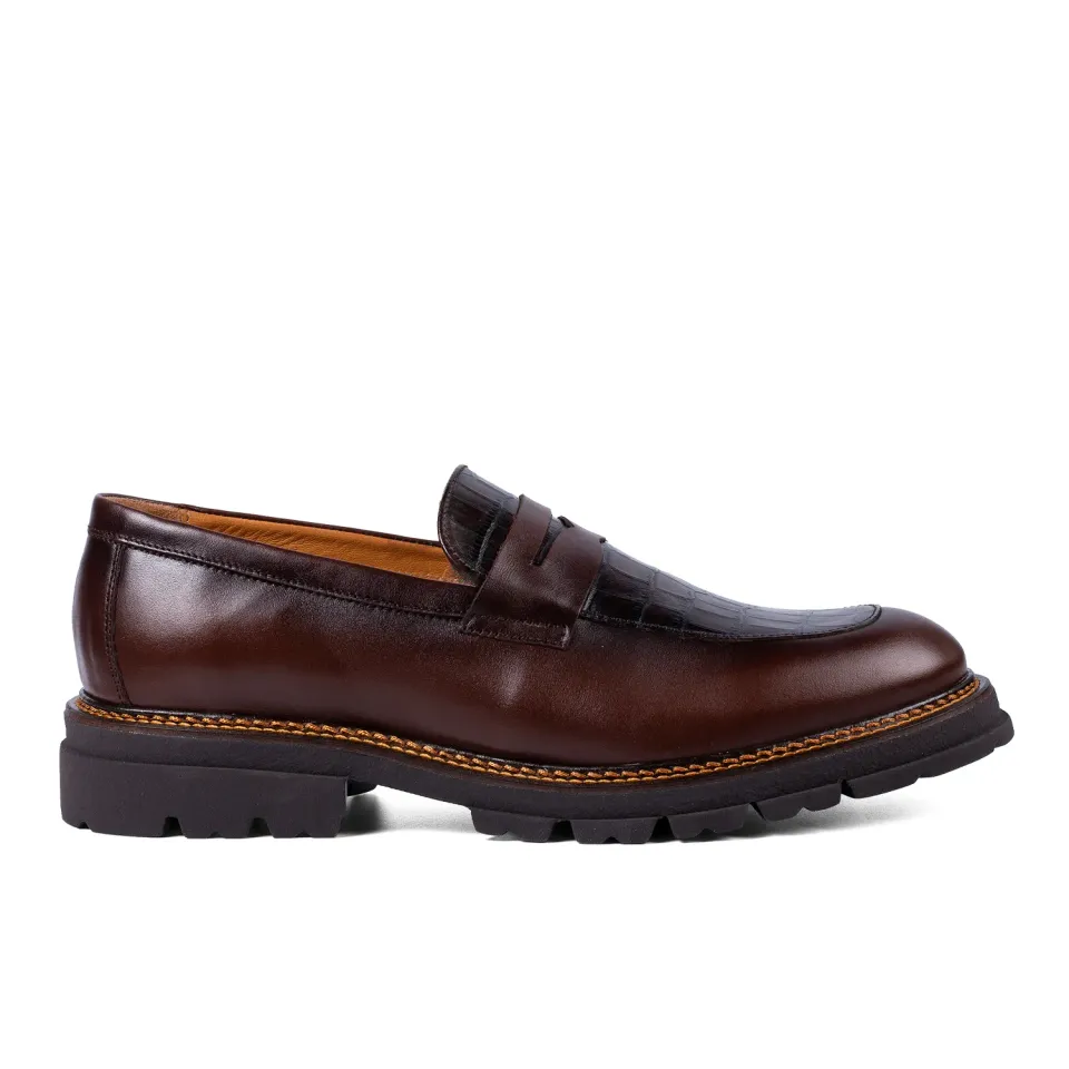Lucas Shoes Ezra Ukr mocasini maro croco