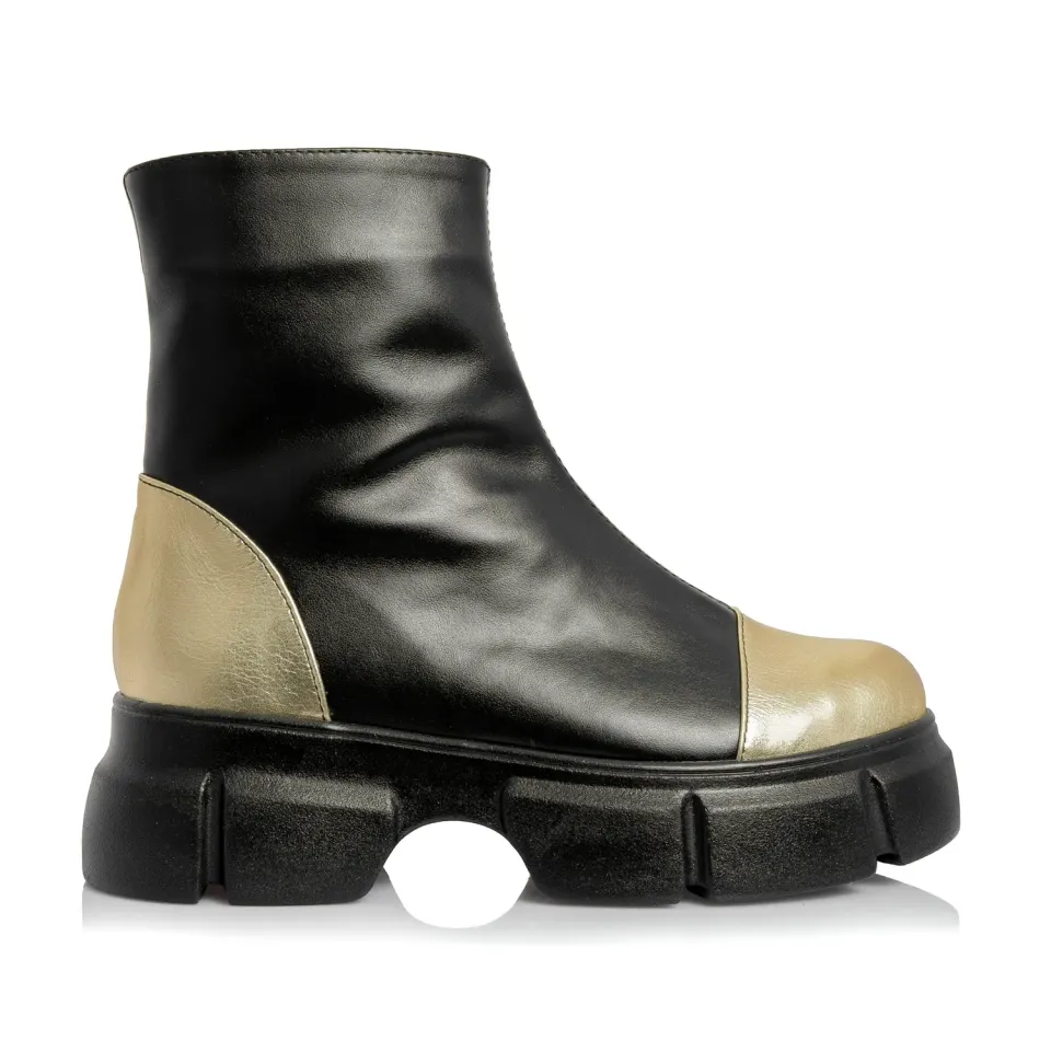 Catinca Shoes BC25F NBAU bocanci dama negri piele naturala
