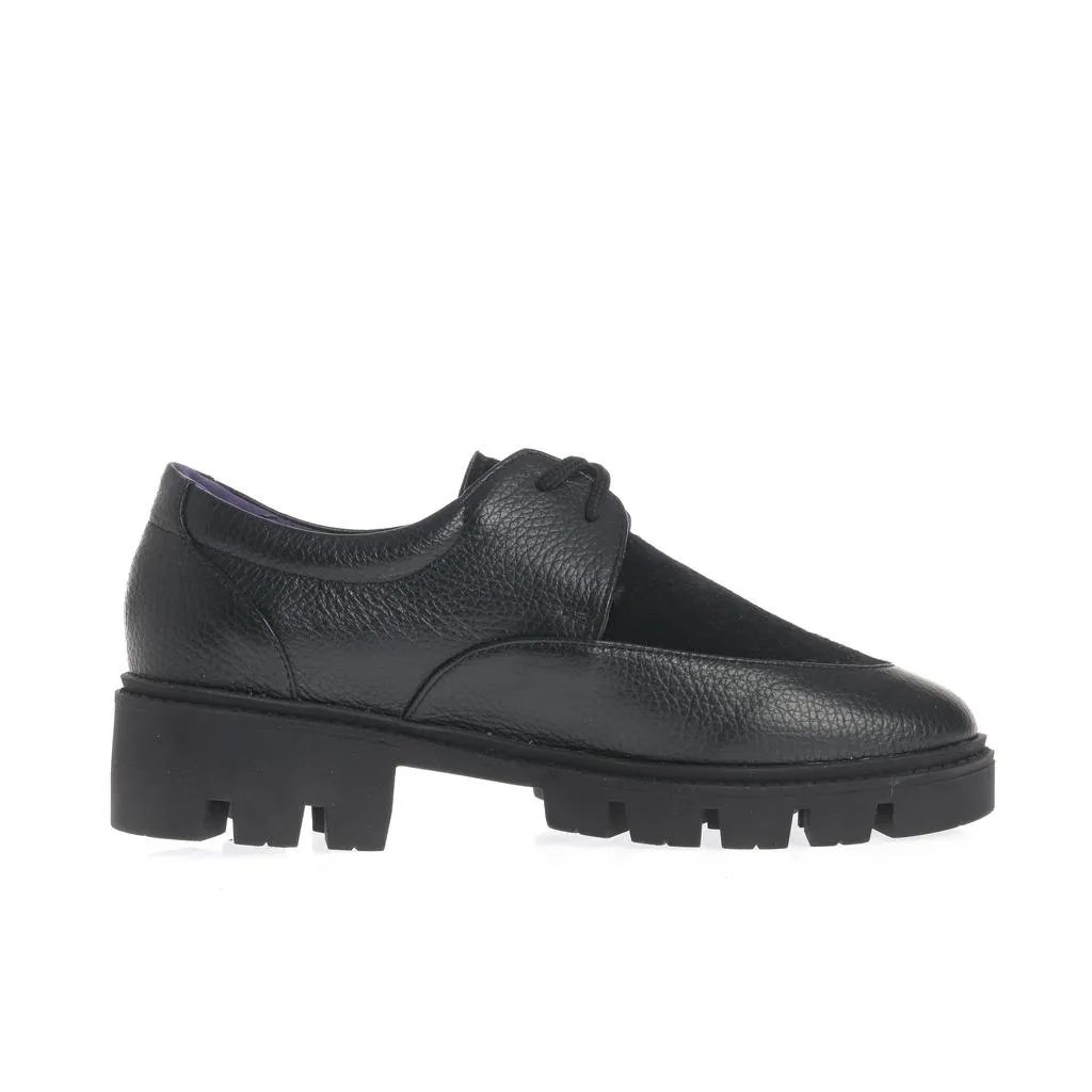Ana Urbana Houston pantofi derby negri talpă chunky