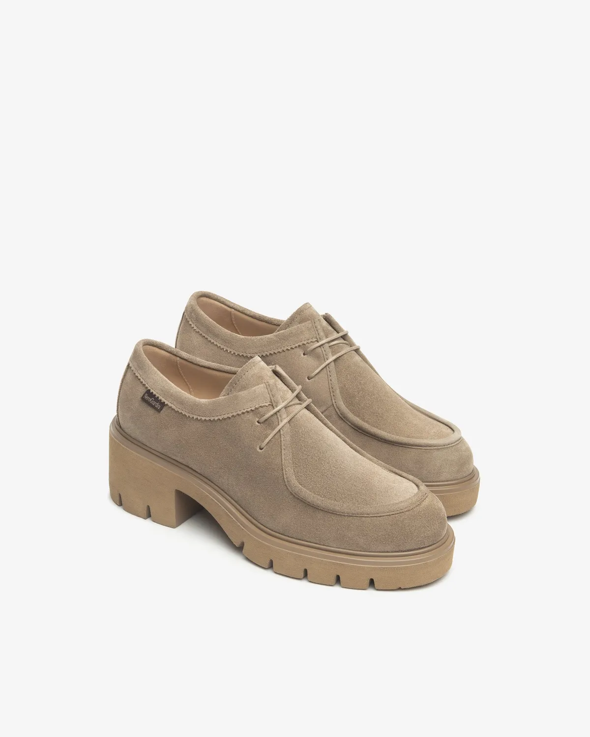 NeroGiardini pantofi siret dama piele intoarsa oxford