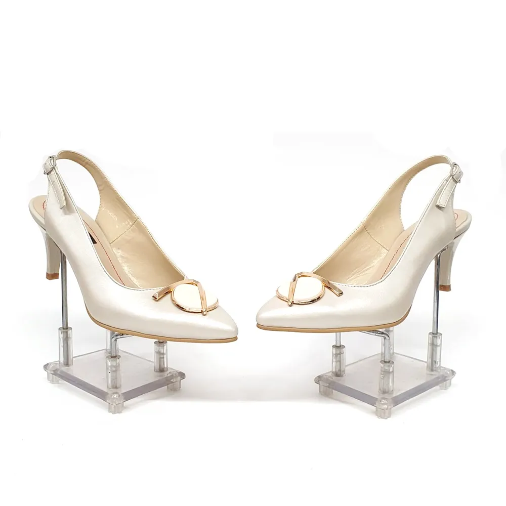 Catinca Shoes D23 BS sandale dama piele bej sidef