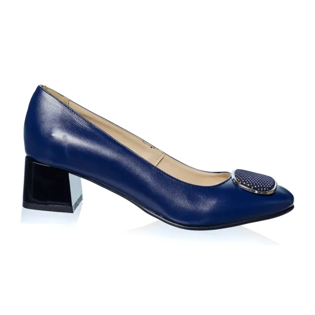 Catinca Shoes A21 BPA pantofi bleu buline piele