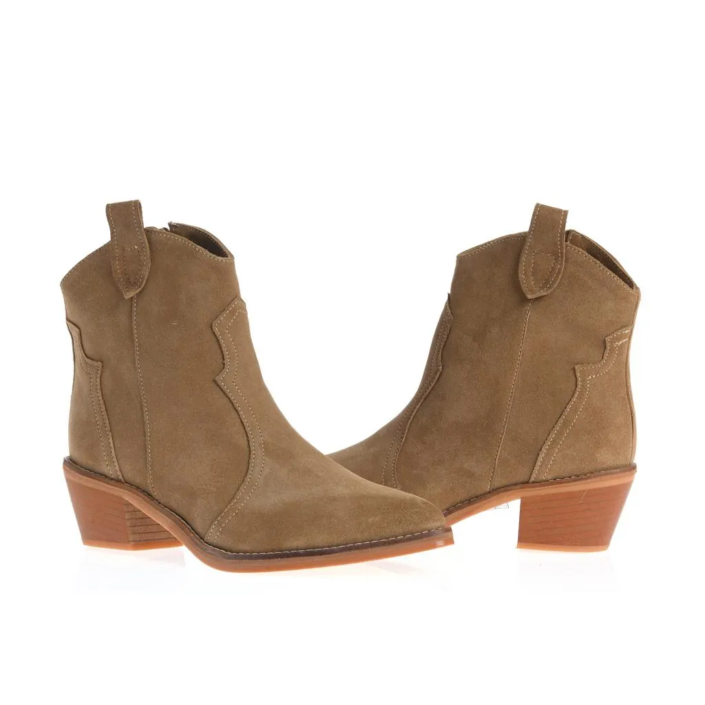 Ana Urbana Shoes Georgiana ciocate maro piele intoarsa