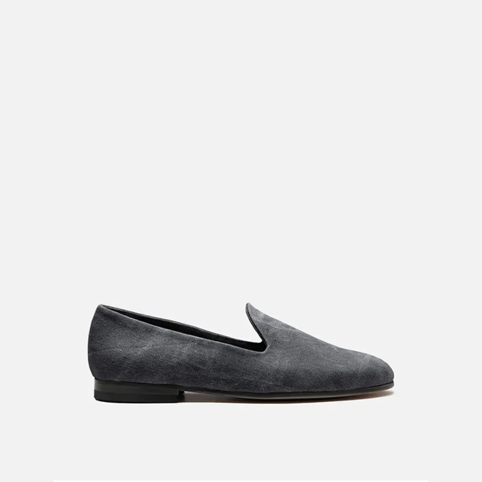 Cecilia Bringheli Positano pantofi canvas negru