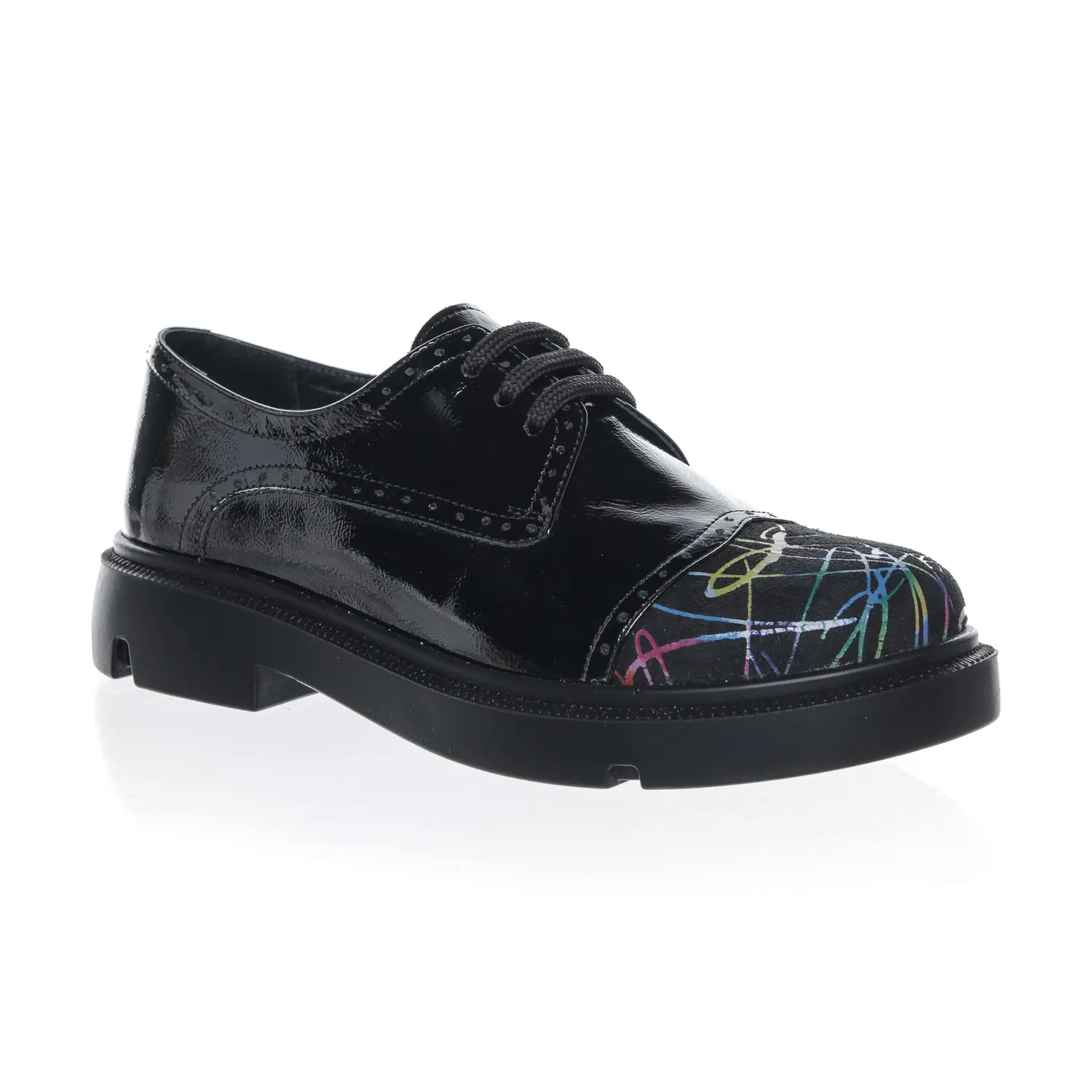 Catinca Shoes G11 NLFC pantofi dama lac negru firicel