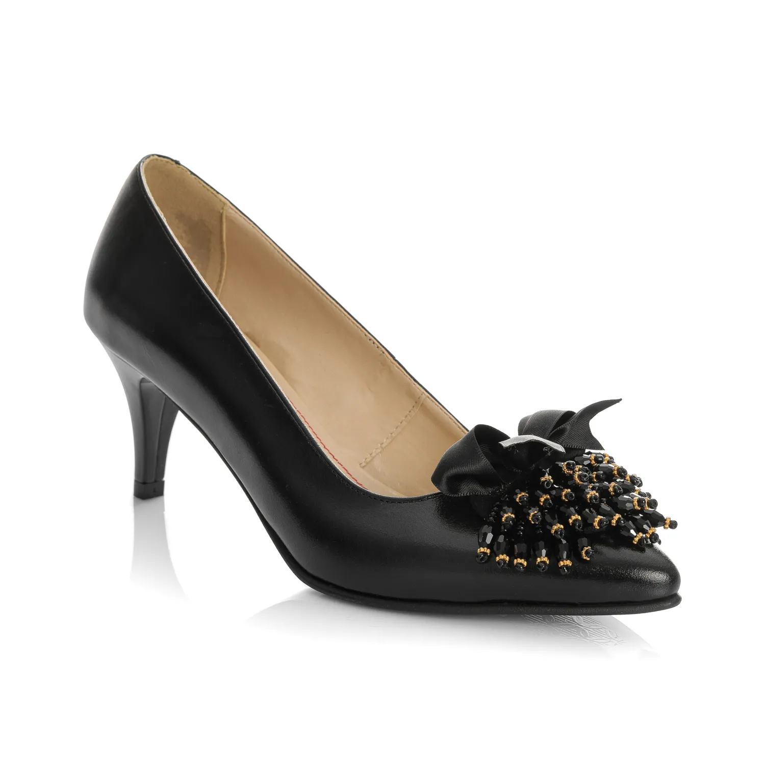Catinca Shoes Negru Box A54 N pantofi piele naturala