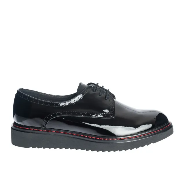 Catinca Shoes G33 NL pantofi dama piele naturala negru lac