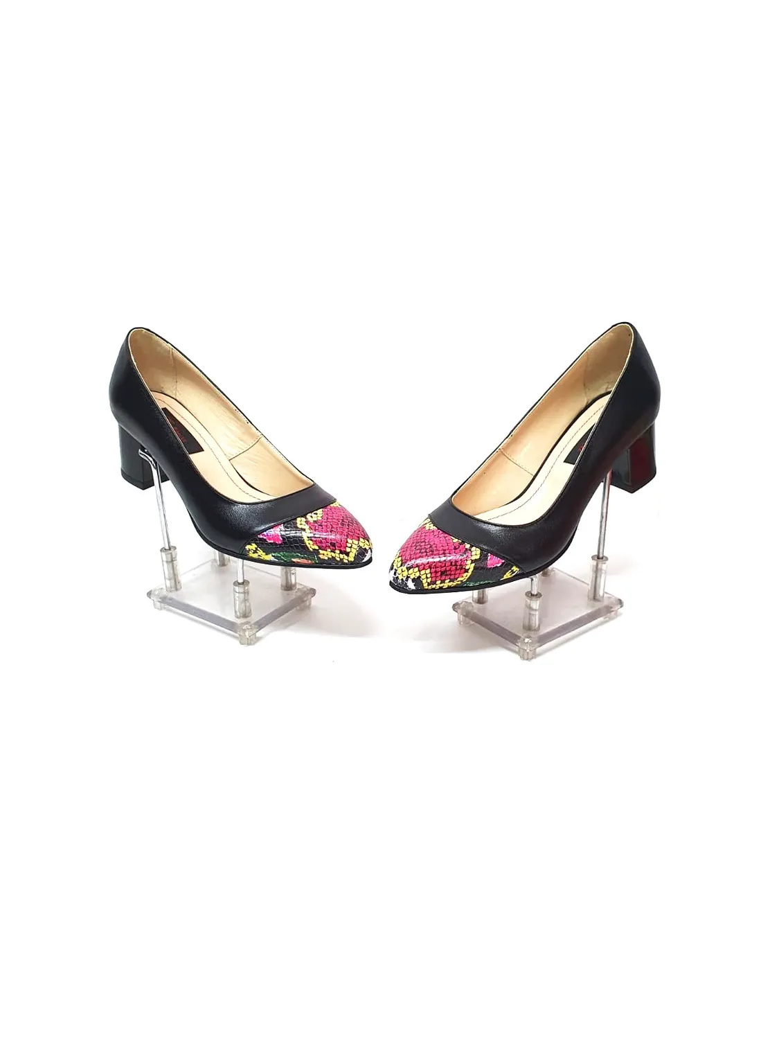 Catinca Shoes A3 NBCR pantofi damă piele negru croco
