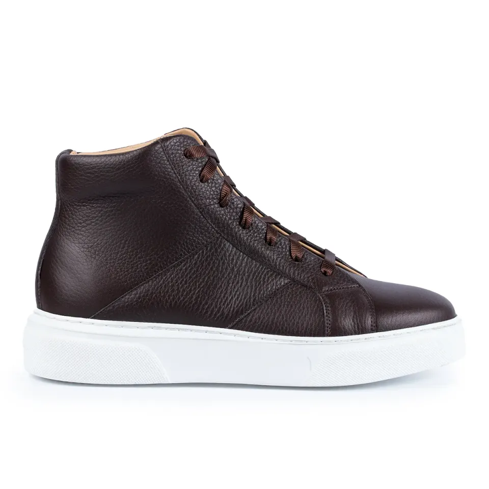 Lucas Shoes 855 Bizon ghete barbati maro piele naturala