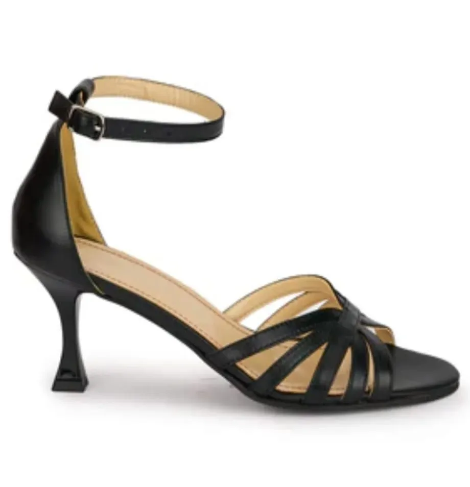 Catinca Shoes S8 NE sandale piele naturala negru box