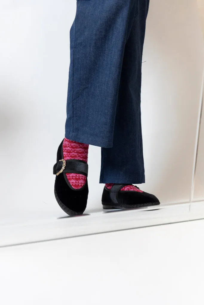 Flagelus Sophie Black pantofi Mary Jane negri
