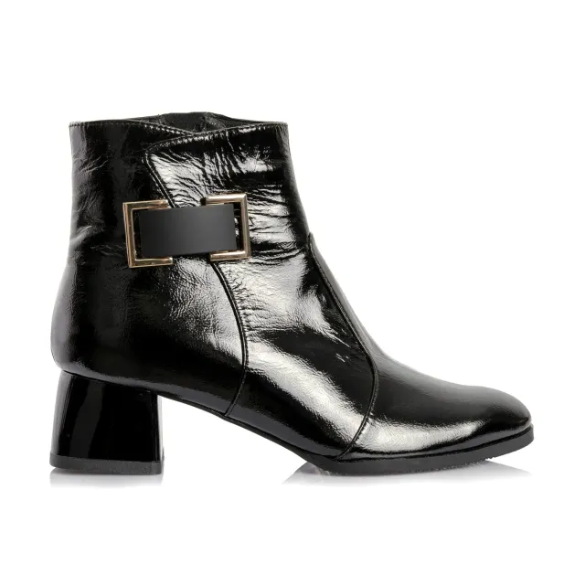 Catinca Shoes GX54A NL ghete dama negru lac