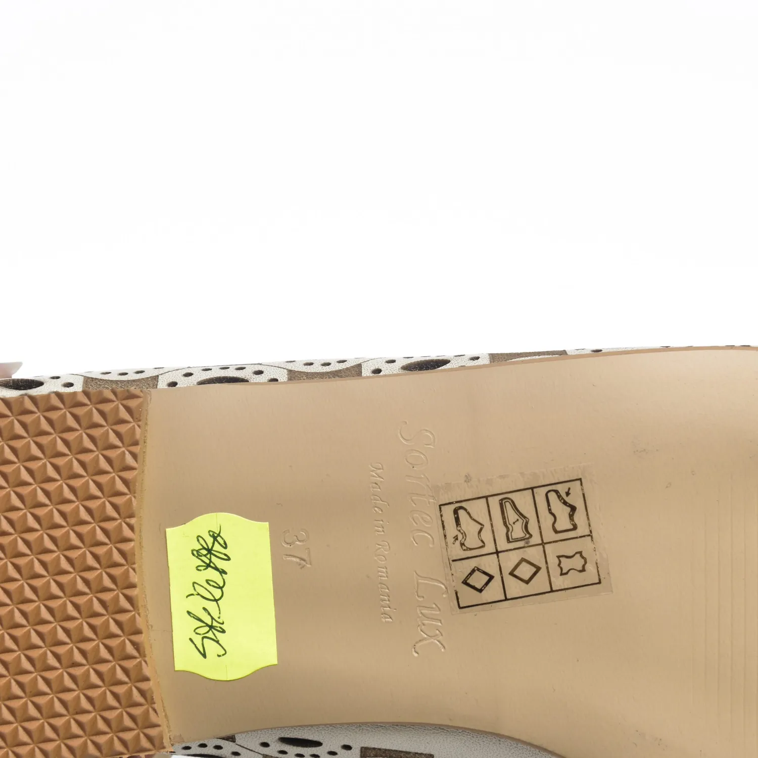 Catinca Shoes ST B balerini damă piele naturală bej stileto