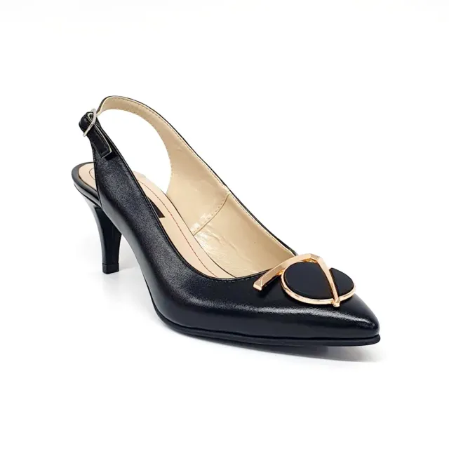 Catinca Shoes D23 NB sandale damă piele negru box