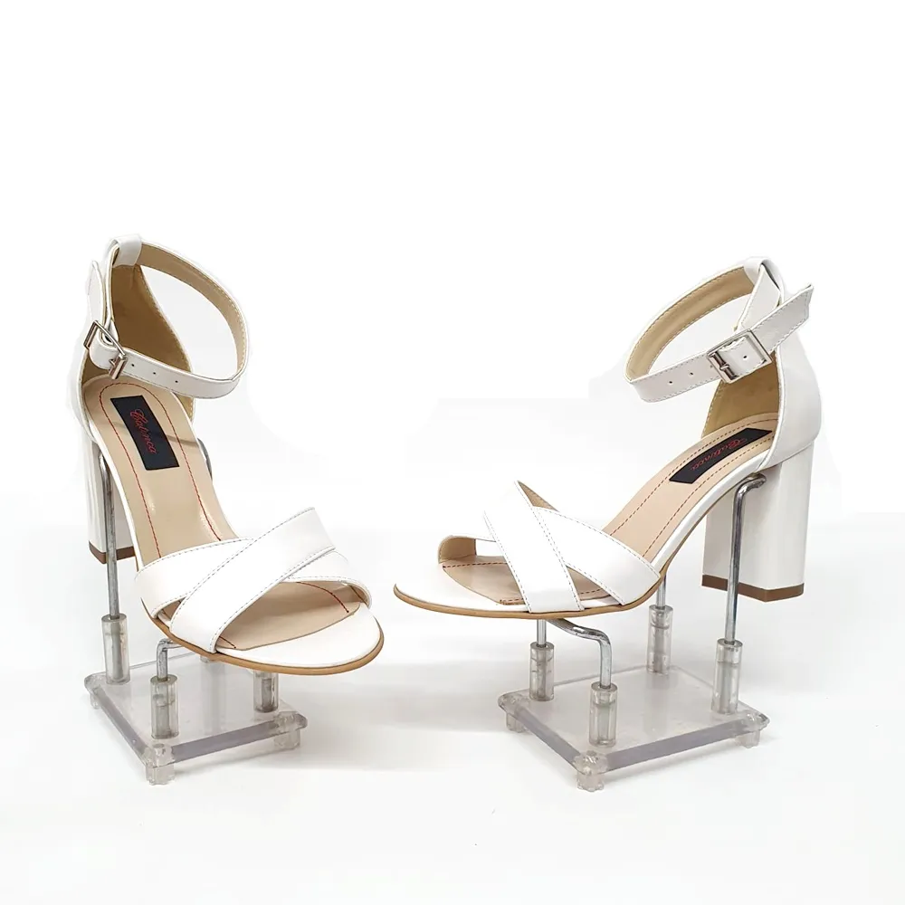 Catinca Shoes S4 AS sandale dama piele alb sidef