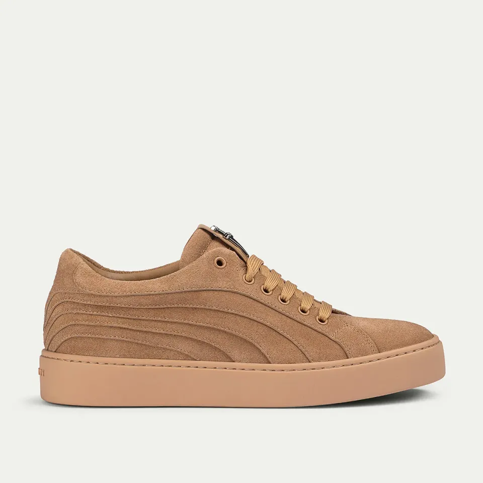 Cesare Paciotti Linea Derby pantofi caramel piele intoarsa