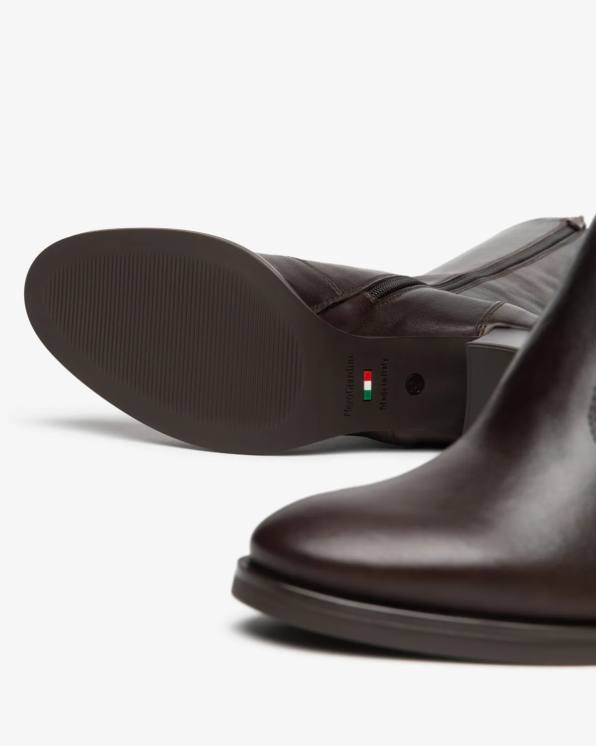 NeroGiardini cizme piele dama toc 75mm fermoar