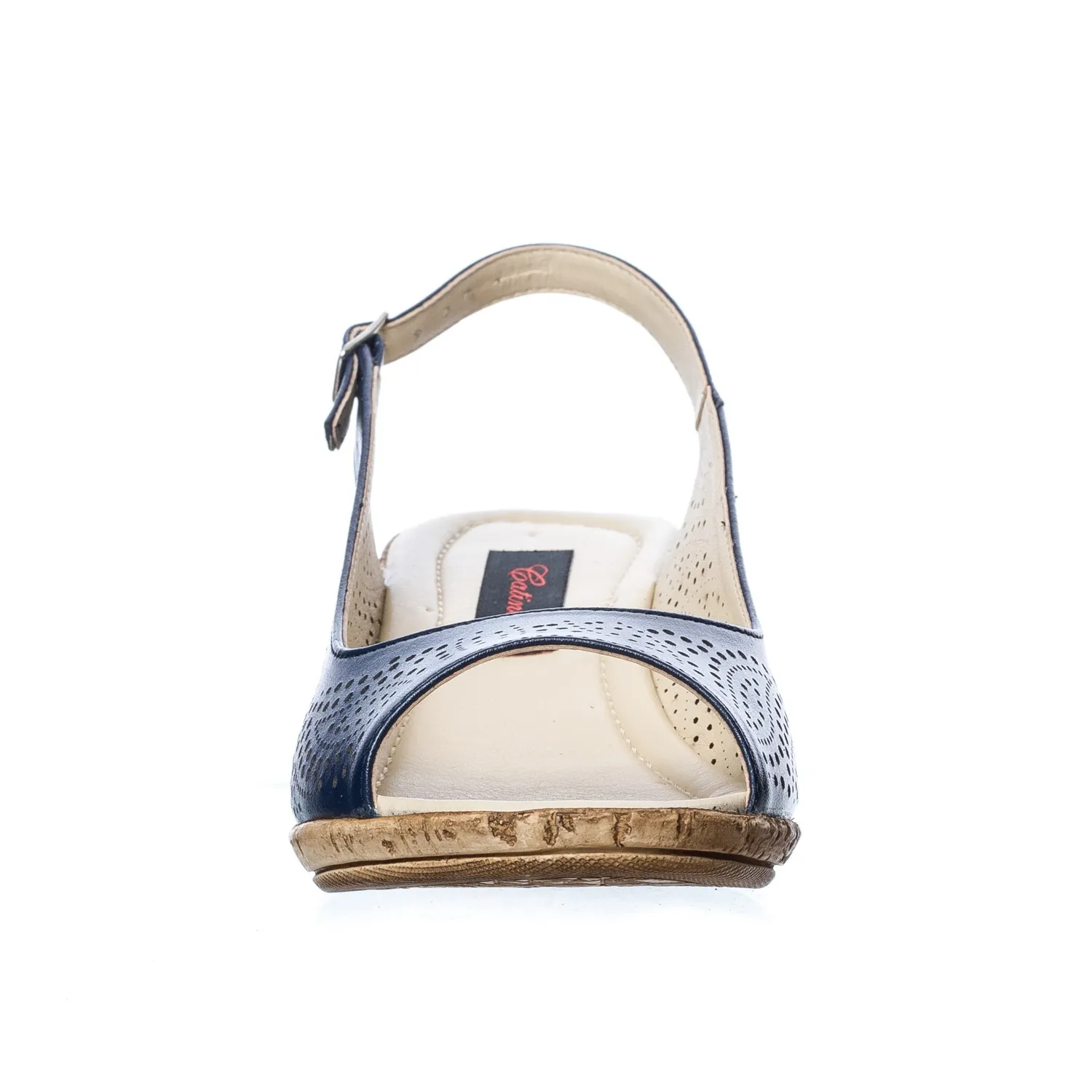 Catinca Shoes P27 BL sandale dama piele bleumarin
