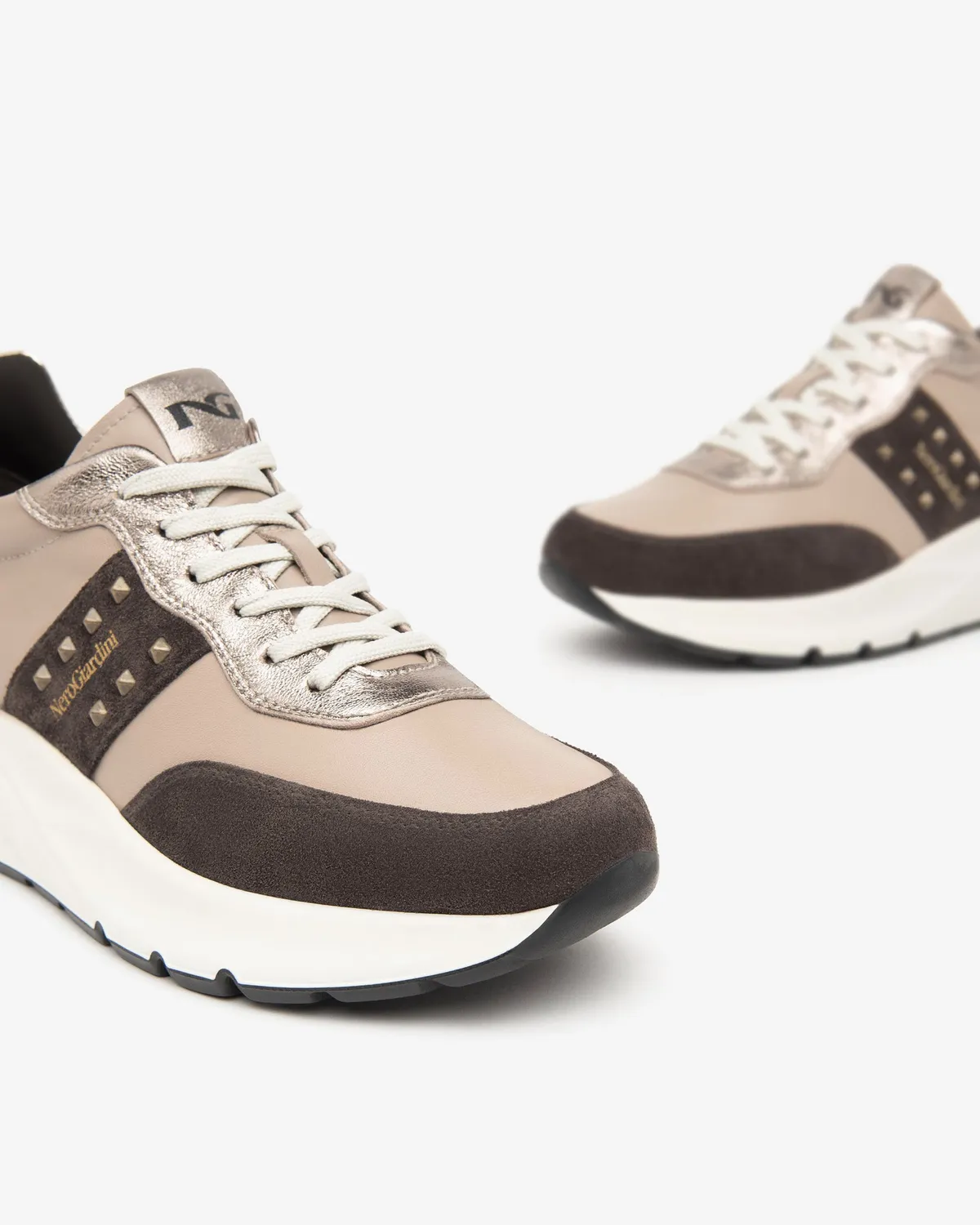NeroGiardini sneakers dama piele intoarsa branț DryGo