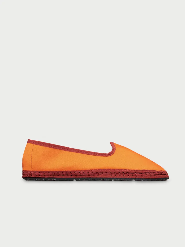 Flagelus Pauline slippers portocaliu matase