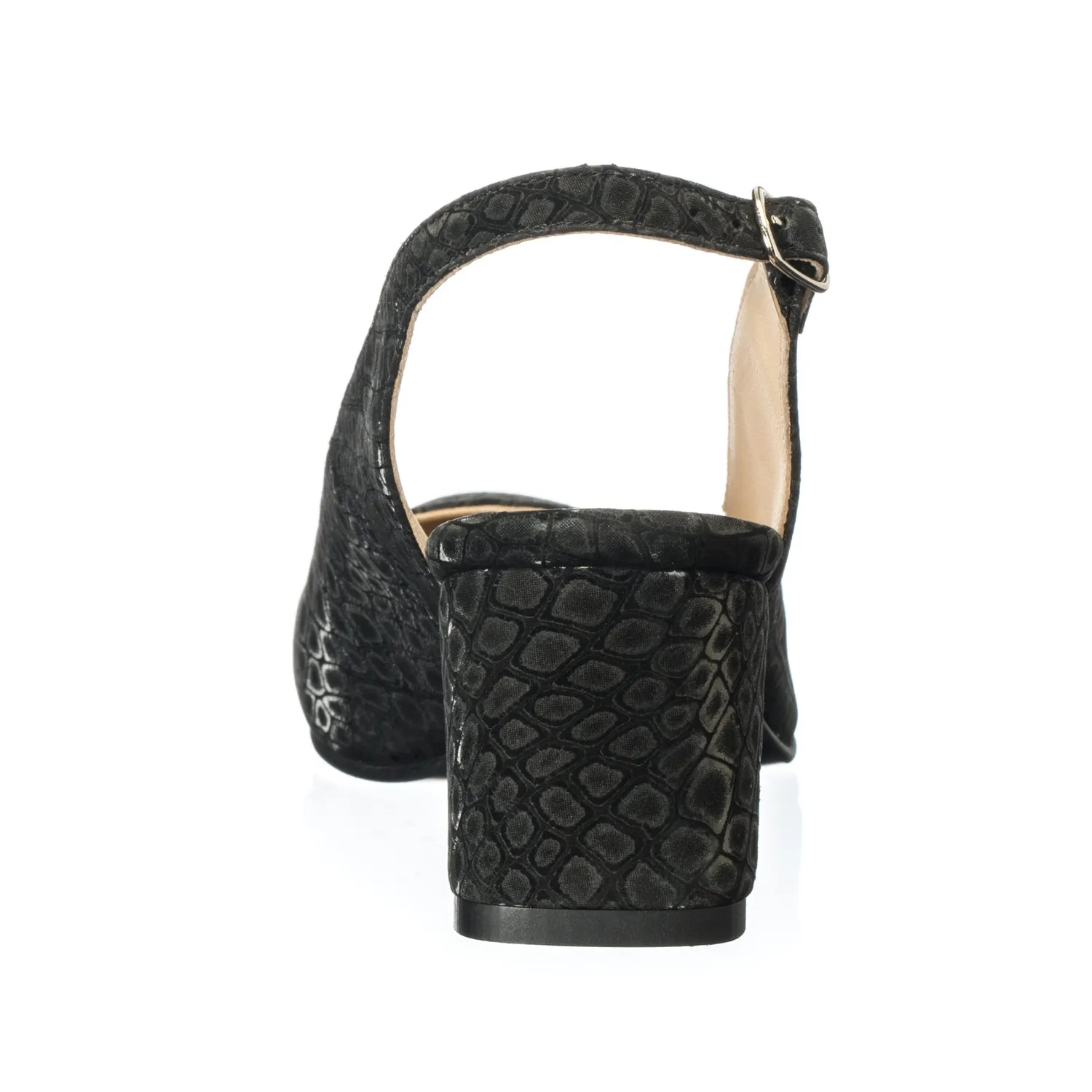 Catinca Shoes A22 NP sandale dama piele naturala negru pietricele