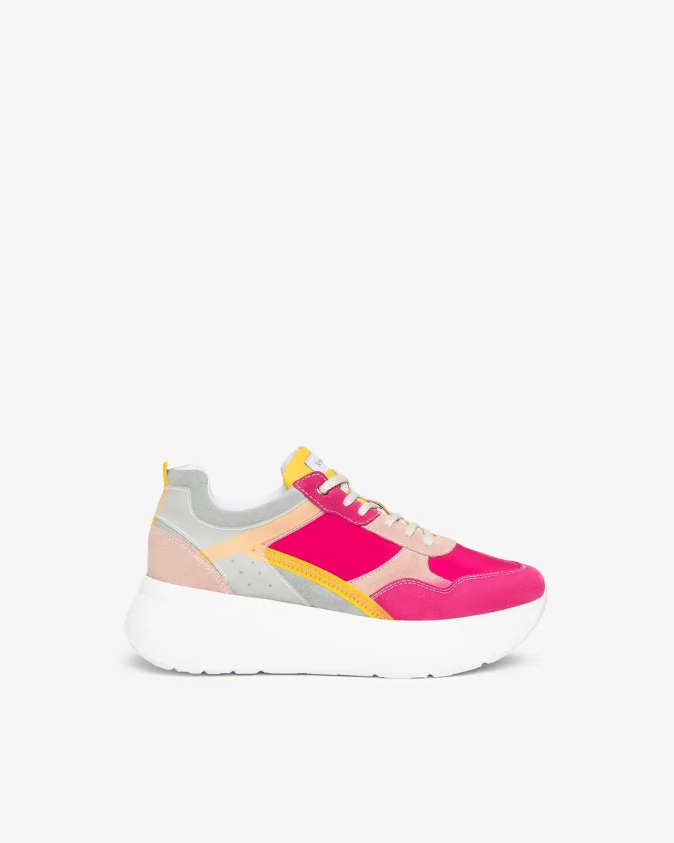 NeroGiardini sneakers damă piele întoarsă pânză vară