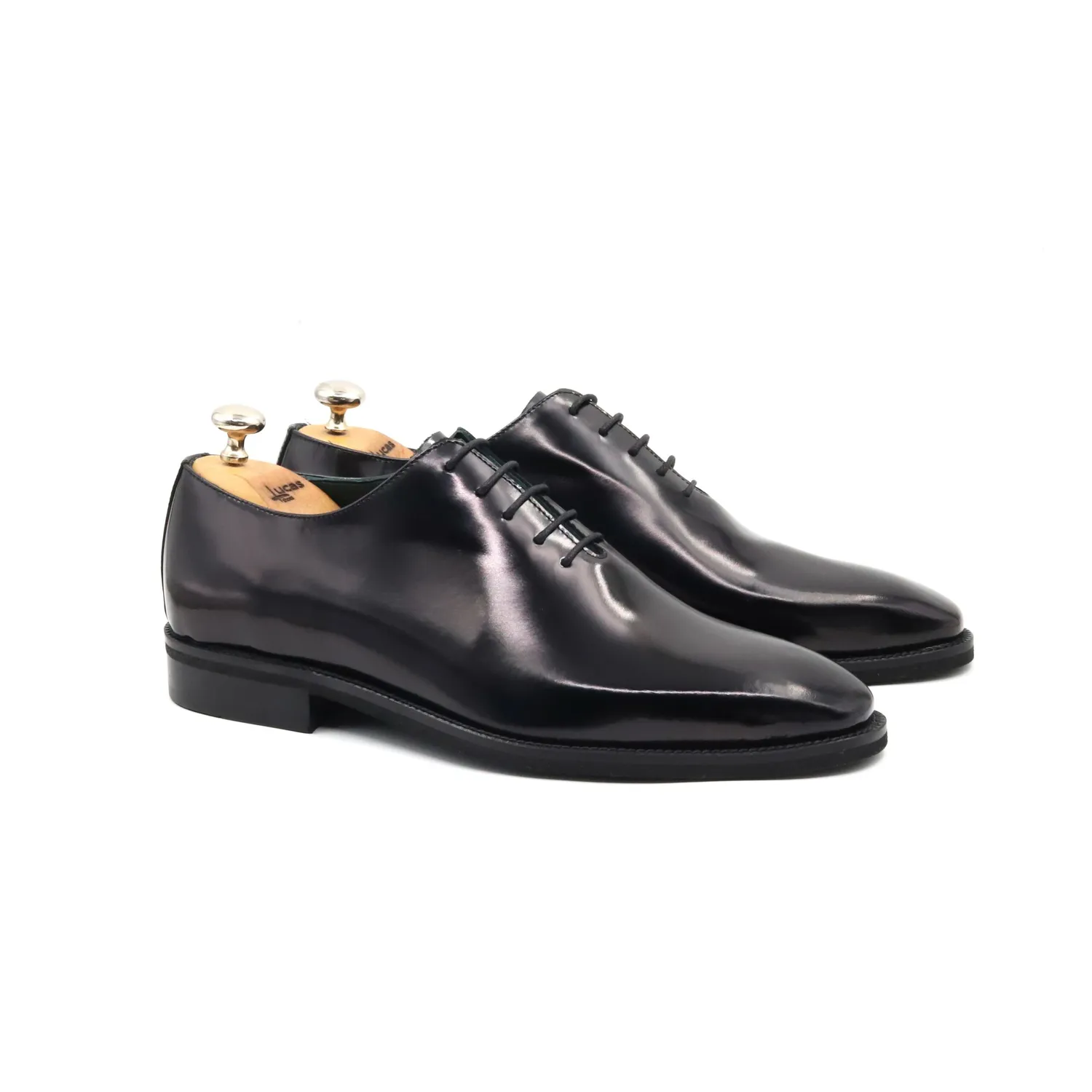 Lucas Shoes Elegant 903 pantofi barbati semi-lac negri