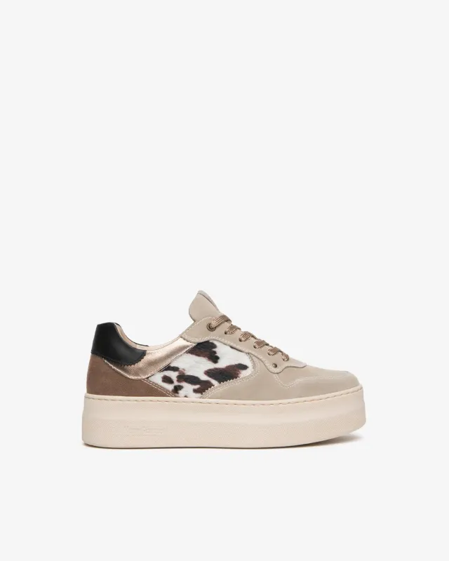 NeroGiardini sneakers dama platforma print animal