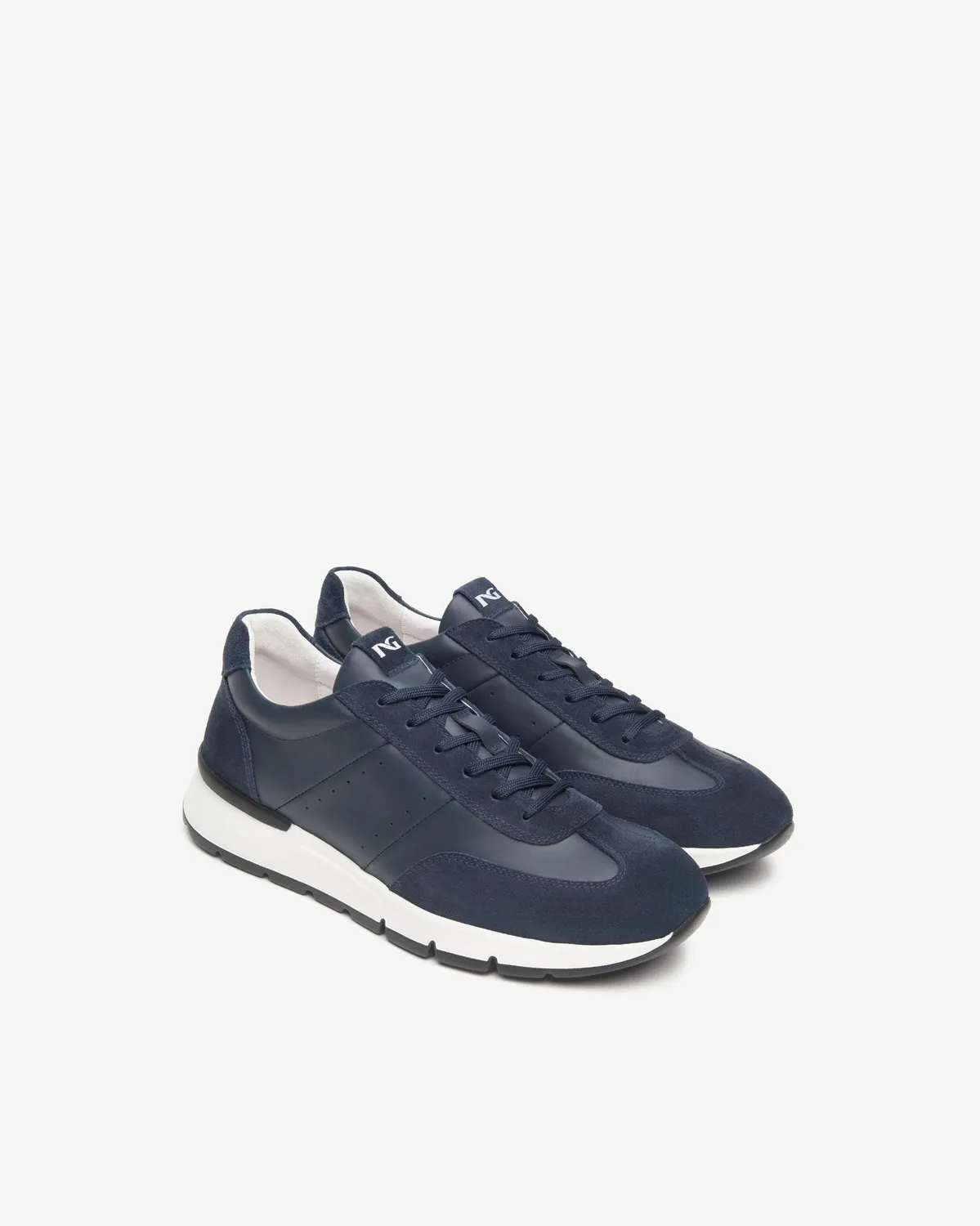 NeroGiardini sneakers piele și piele întoarsă bărbați