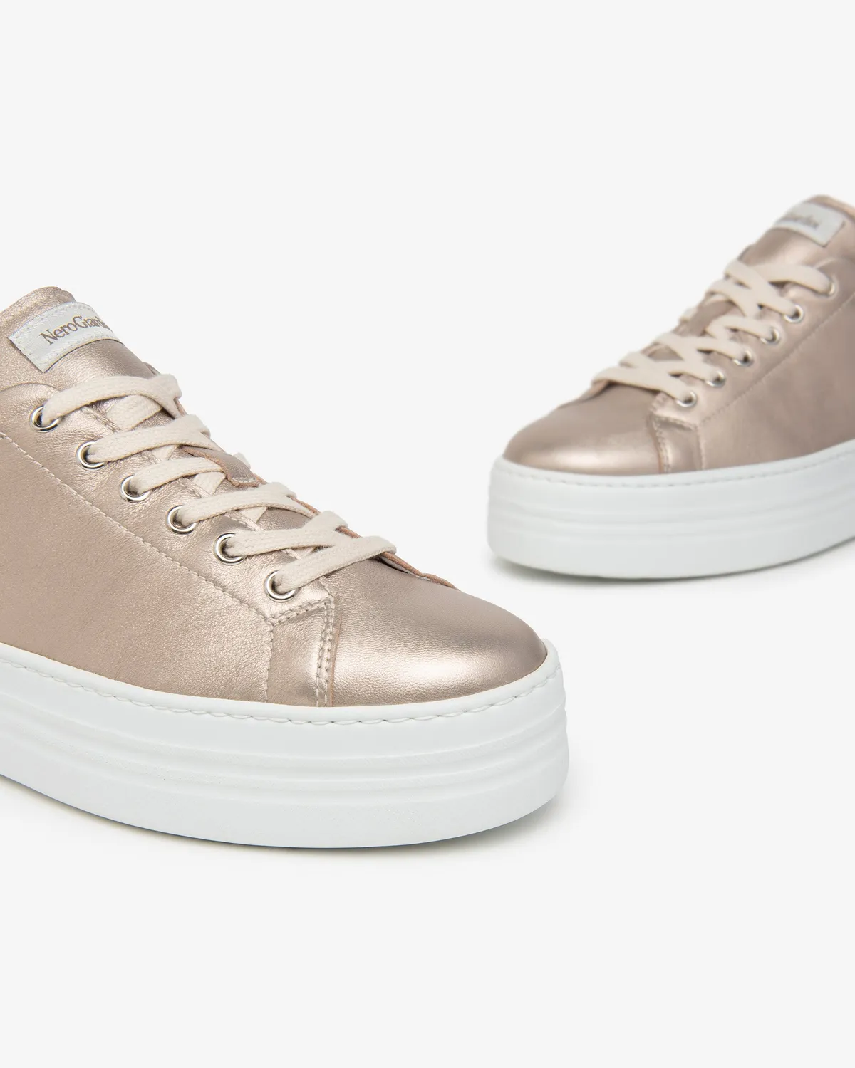 NeroGiardini sneakers piele dama cu branț DryGo