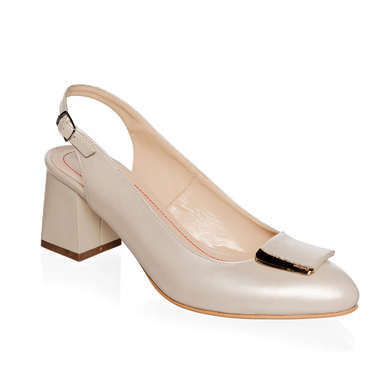 Catinca Shoes D30 BS sandale piele bej sidef