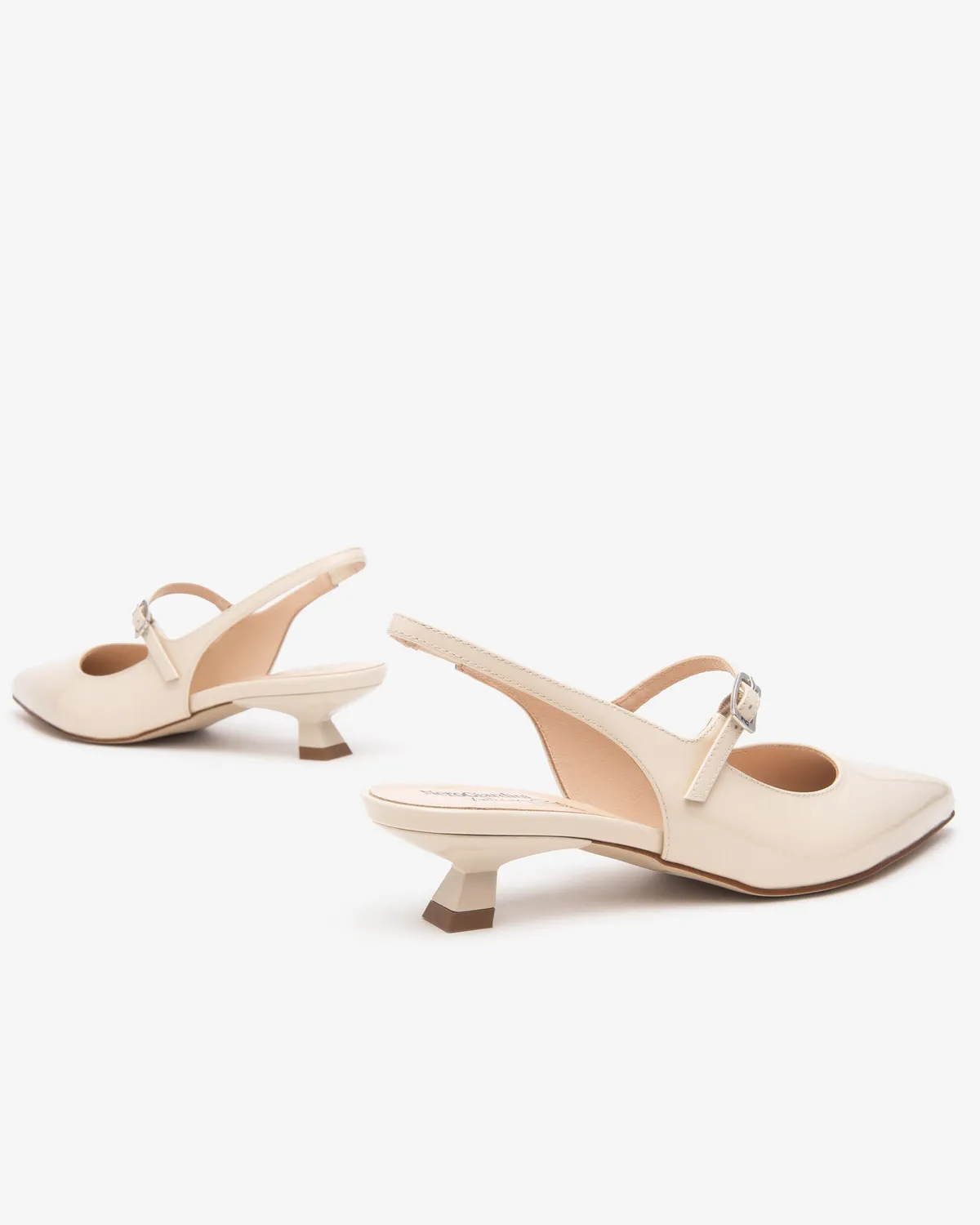 Pantofi slingback damă NeroGiardini piele lăcuită