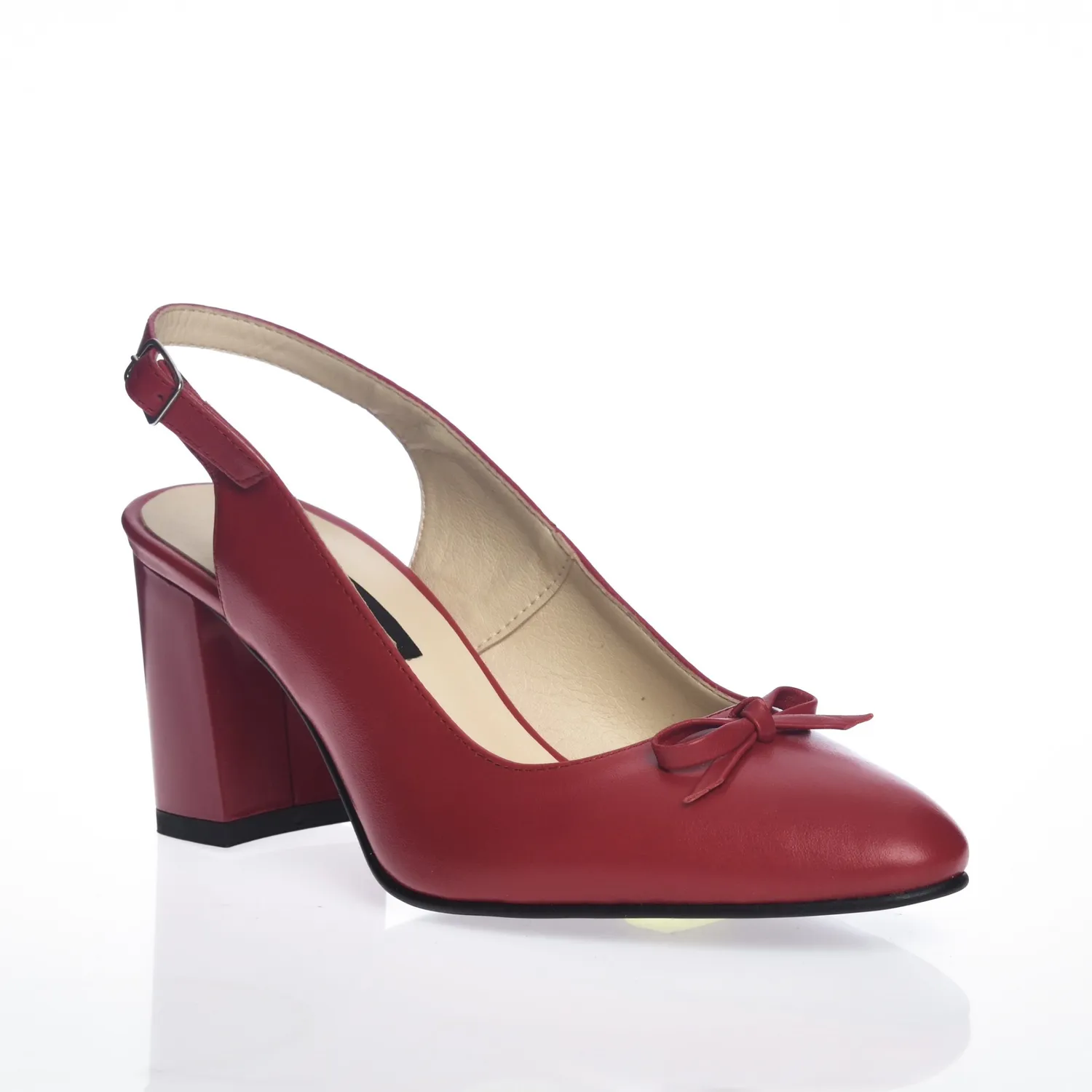 Catinca Shoes V7 RB sandale dama rosu box piele naturala
