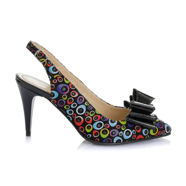 Catinca Shoes D17 sandale dama piele negru cerculete