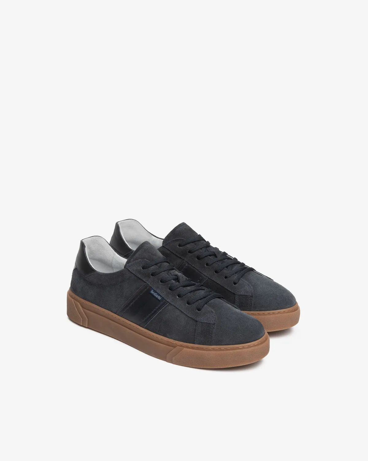 NeroGiardini sneakers barbati piele intoarsa cu siret