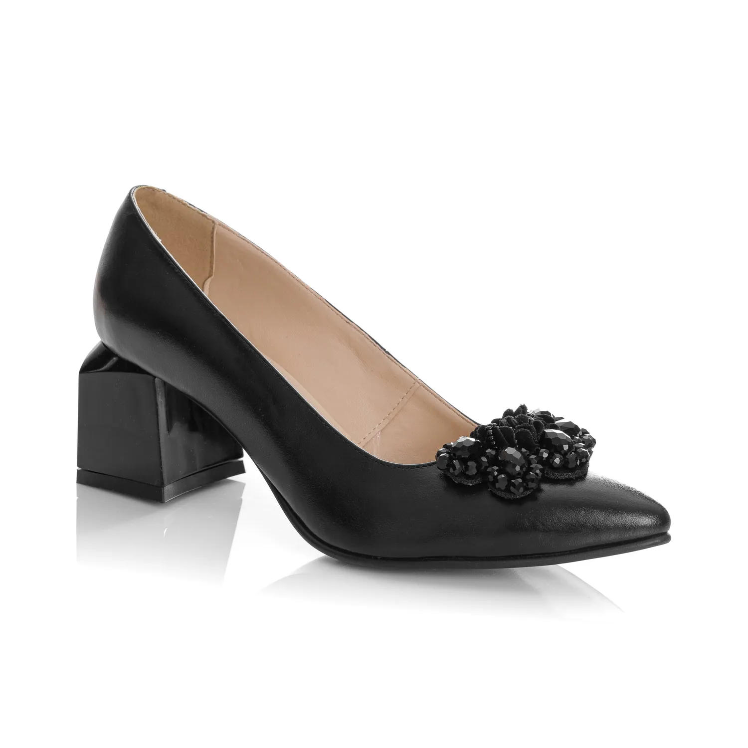 Catinca Shoes A60 N pantofi dama piele naturala negru box