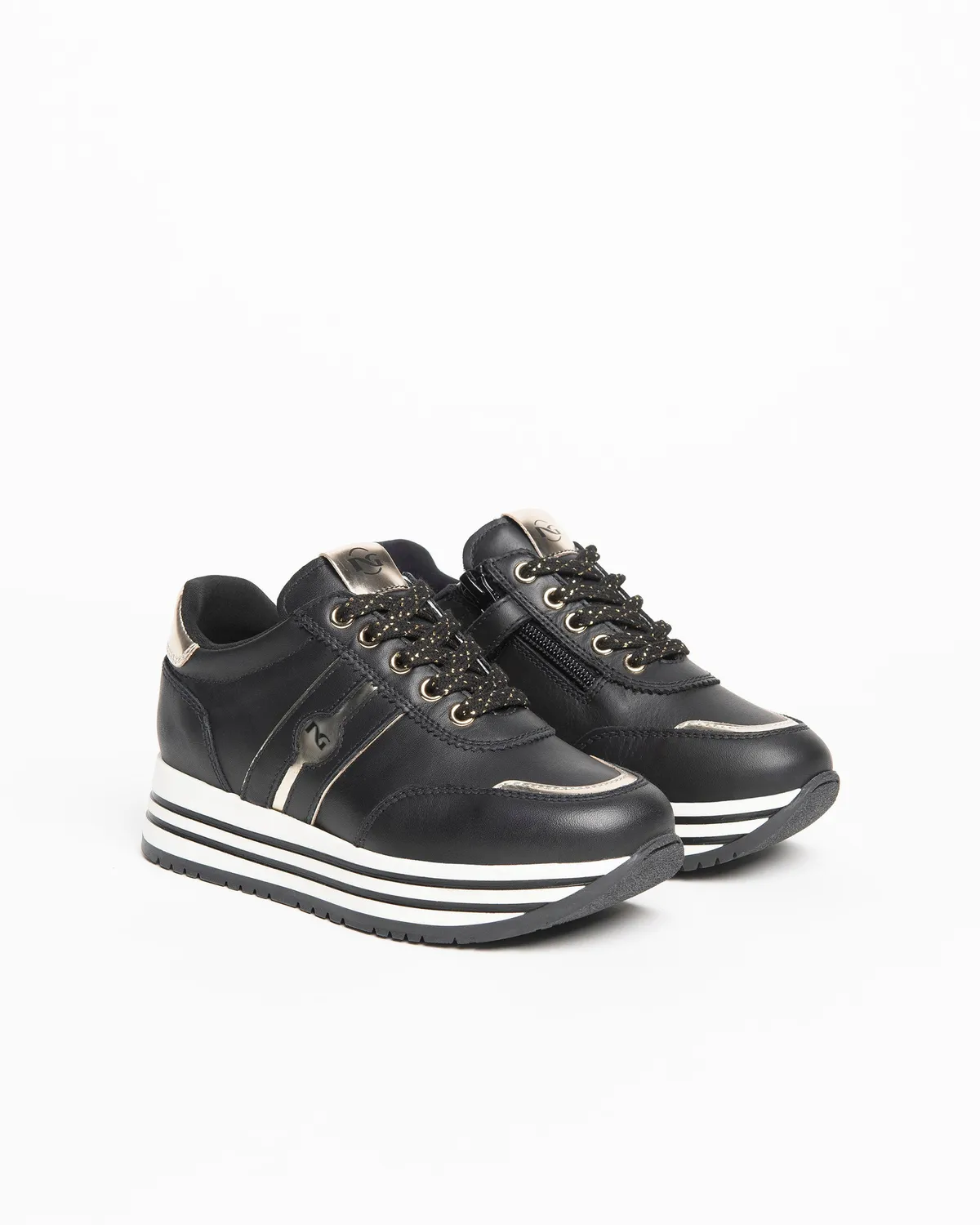 NeroGiardini Teens sneakers piele fete cu scai