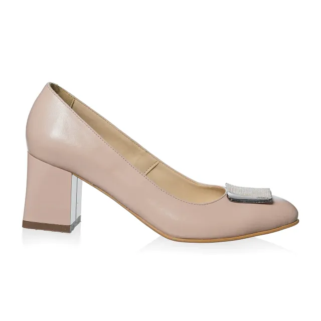 Catinca Shoes A38 N pantofi damă piele naturală nude box