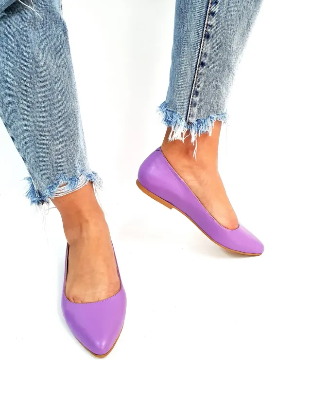 Catinca Shoes ST L balerini dama piele naturala lila