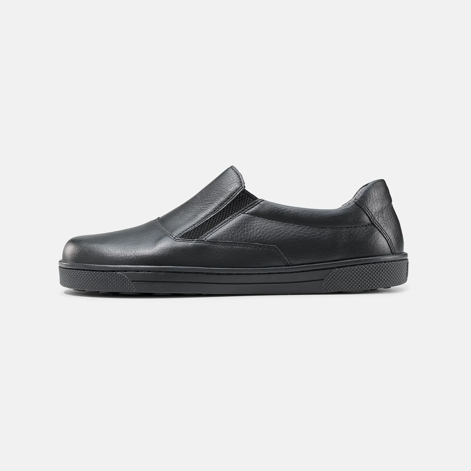 BÄR Bastian pantofi slip-on negri piele