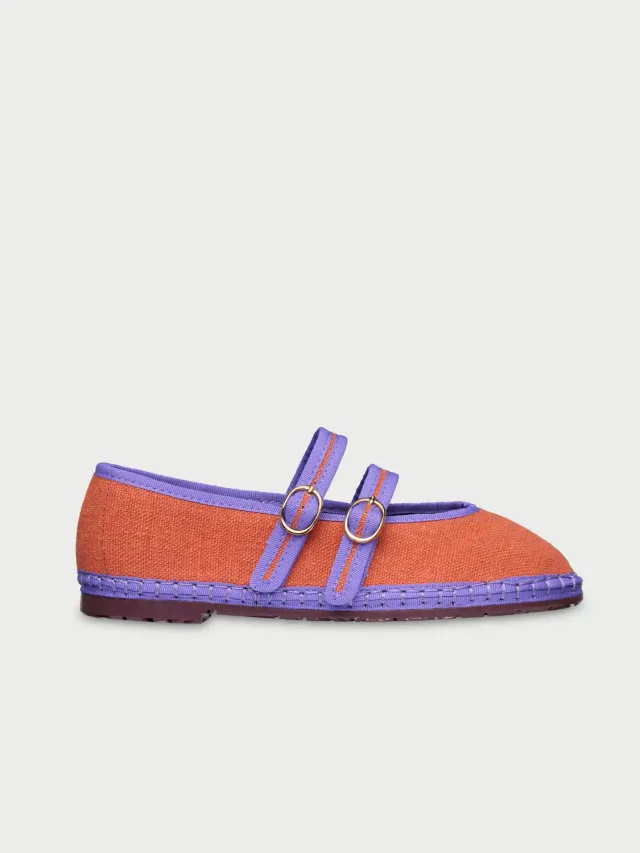 Flagelus Claire Teja pantofi Mary Jane portocaliu