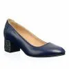 Catinca Shoes A7 BSA pantofi dama bleumarin piele naturala