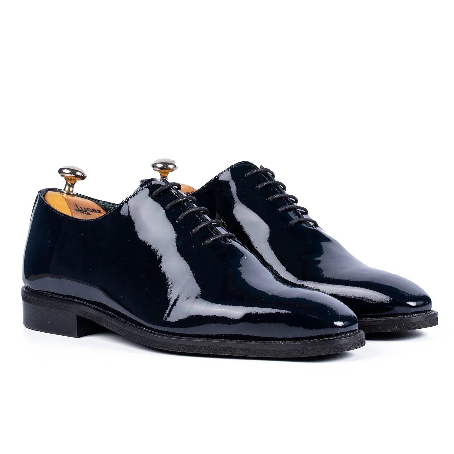 Lucas Shoes Elegant 903 Blue Lac pantofi albaștri piele