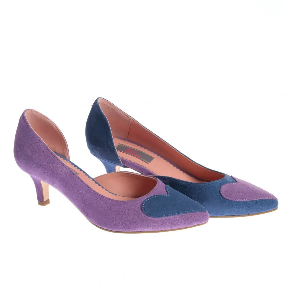 Ana Urbana Shoes Ana pantofi mov-albastru slip-on