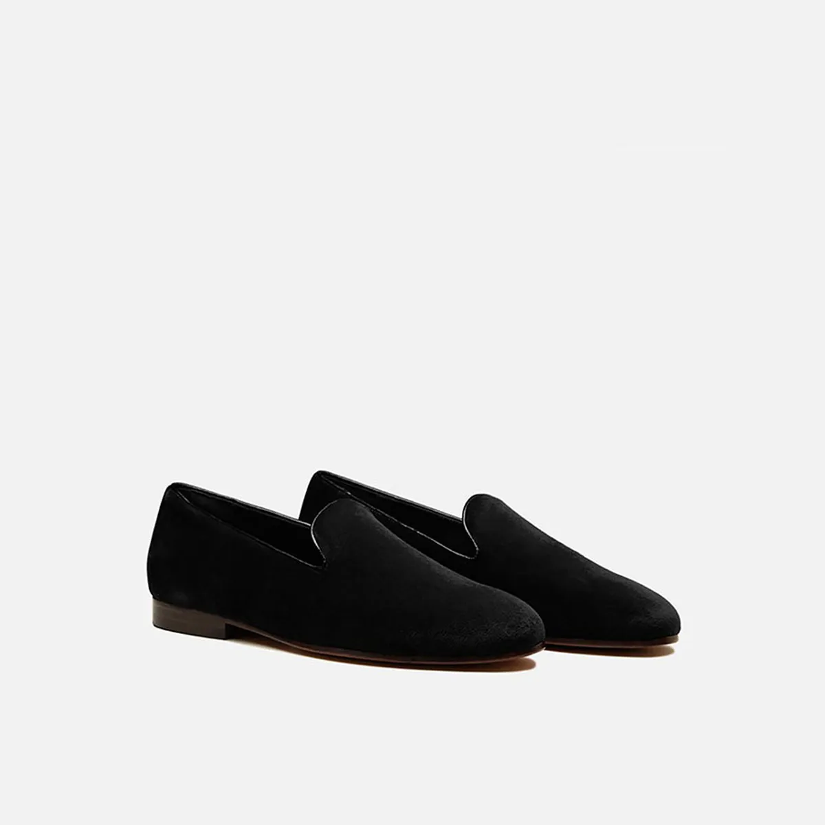 Cecilia Bringheli Positano pantofi slip-on catifea neagră