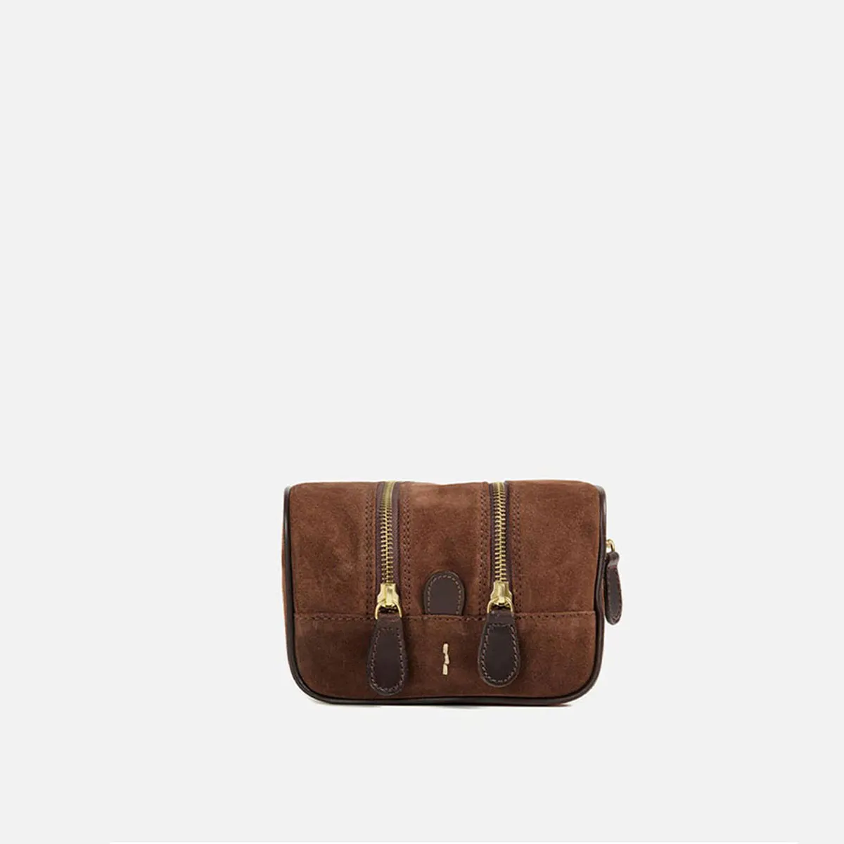 Cecilia Bringheli Laguna Chocolate Suede neceser maro