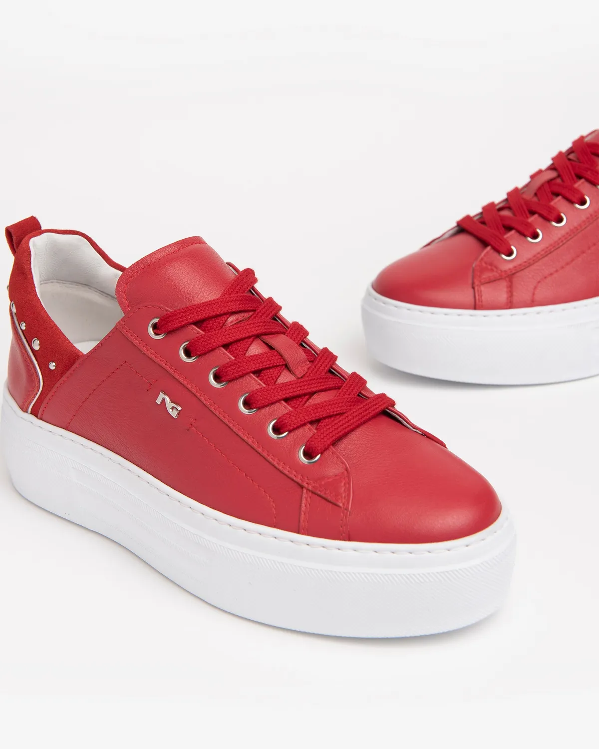 Sneakers damă NeroGiardini piele cu platformă