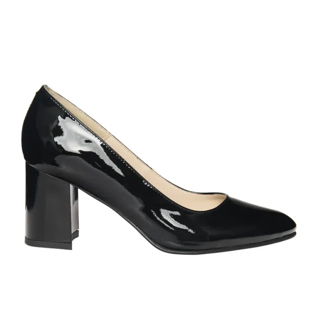 Catinca Shoes R7 NL pantofi dama piele negru lac