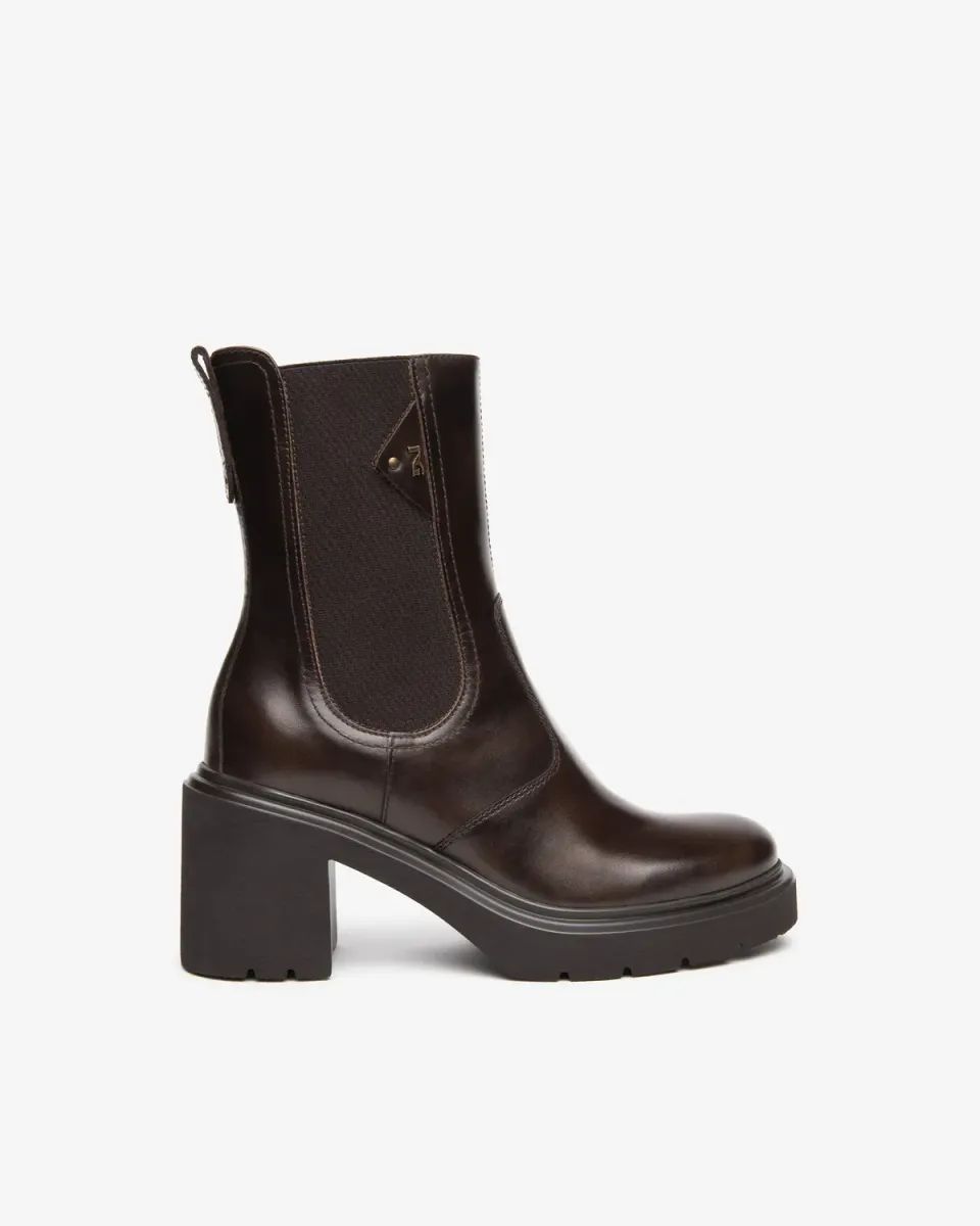 NeroGiardini Botine Chelsea Damă Piele Toc 85 mm